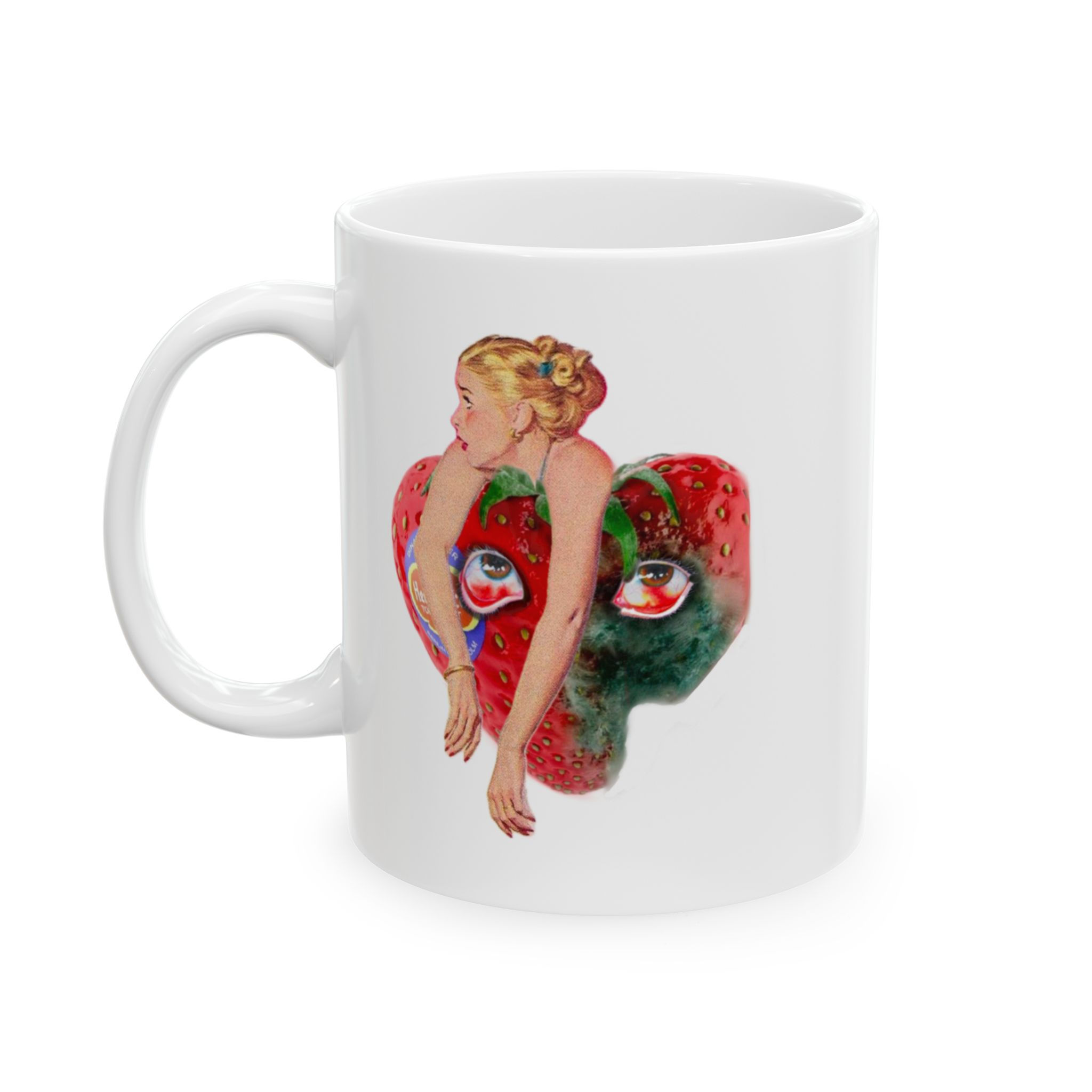 Strawberry Girl Ceramic Mug