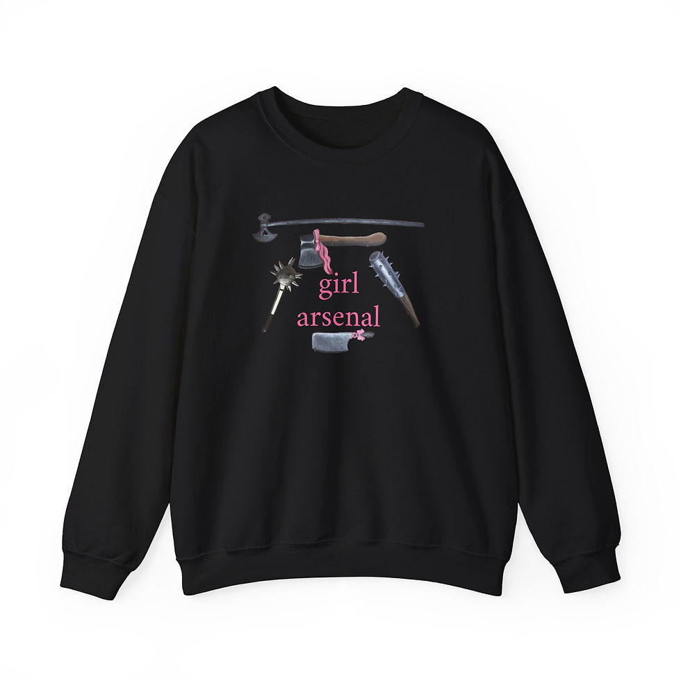 Miniatura: Girl Arsenal Crewneck Sweatshirt - Cozy Unisex Pullover