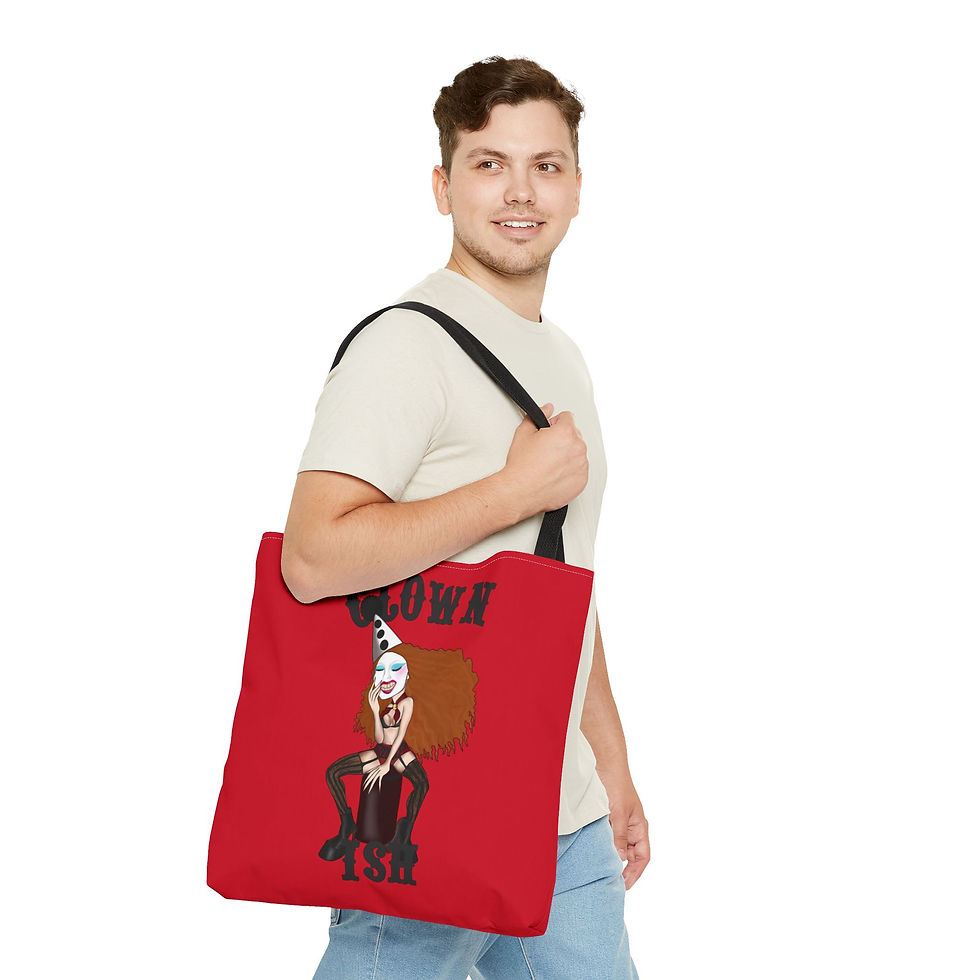 Thumbnail: Clown Illustration Tote Bag - Chappell Roan Inspired
