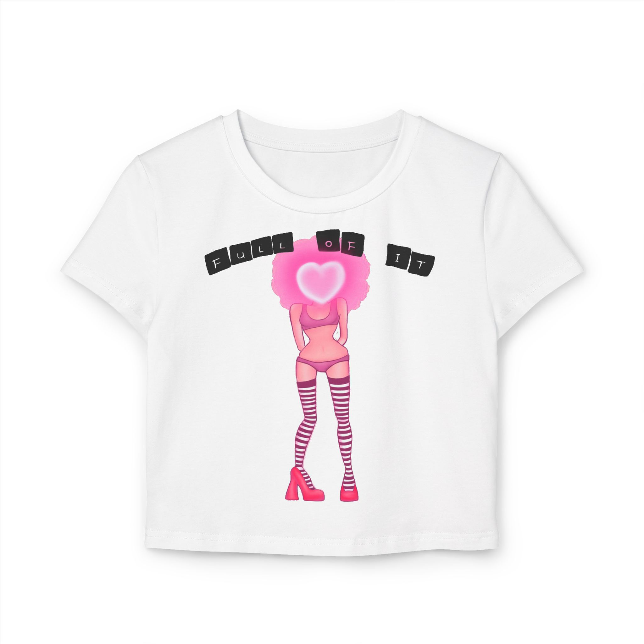 Fabulous Vibes Women's Baby Tee - 'Turn It Up' Graphic Cute Top
