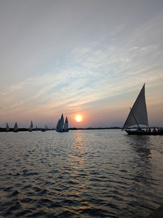 Coucher du soleil à Lamu