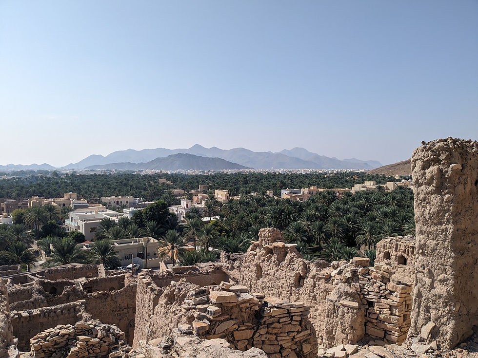 Vue depuis les ruines de Birkat al Mouz