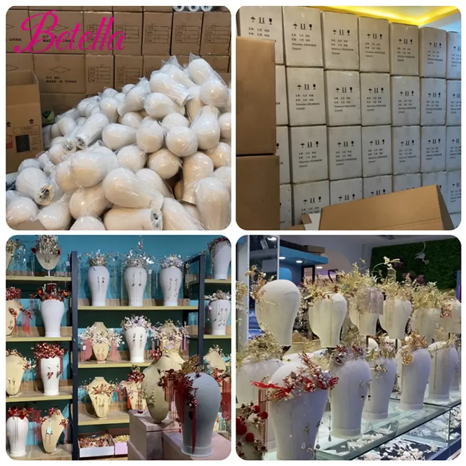 Thumbnail: Canvas Block Head Kit Training Mannequin Wig Head Display Styling Mannequin