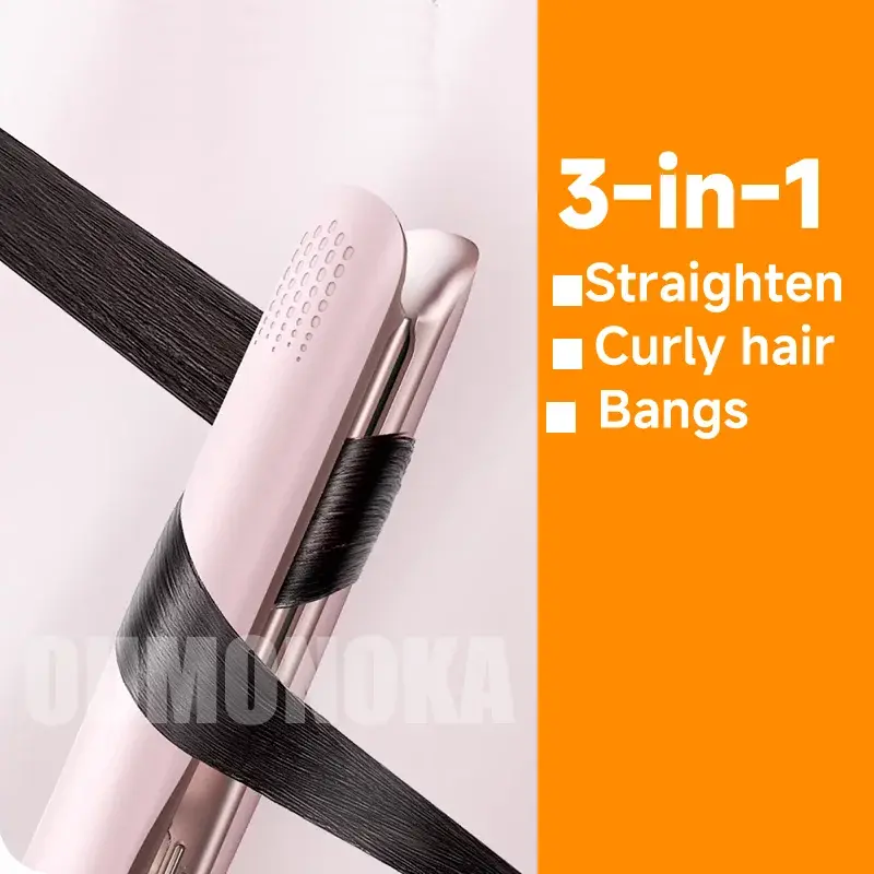 Thumbnail: 3-In-1 Hair Straightener for Hair Mini Flat Iron Styling Tools & Appliances