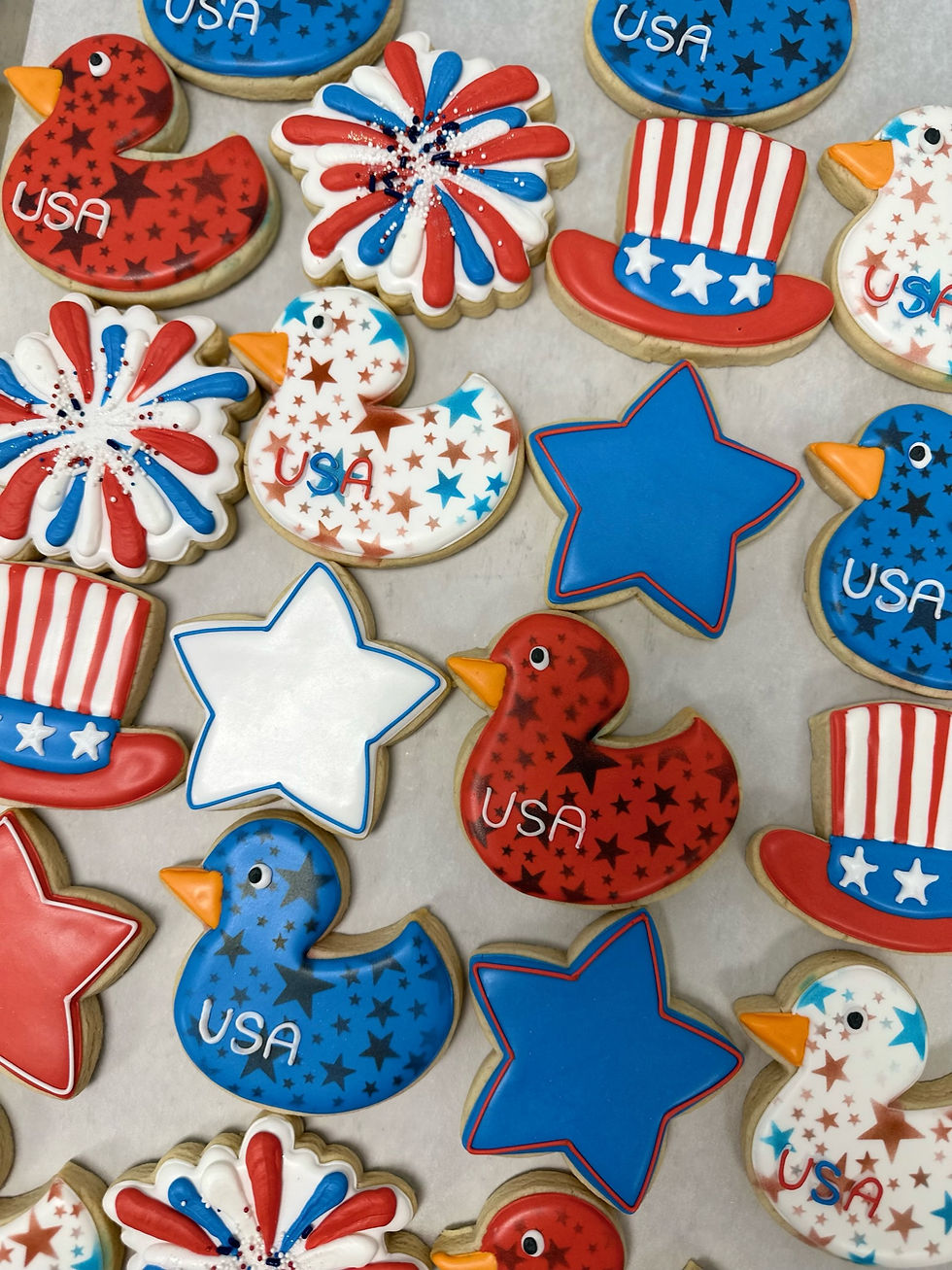 Patriotic Baby shower set -2 dozen