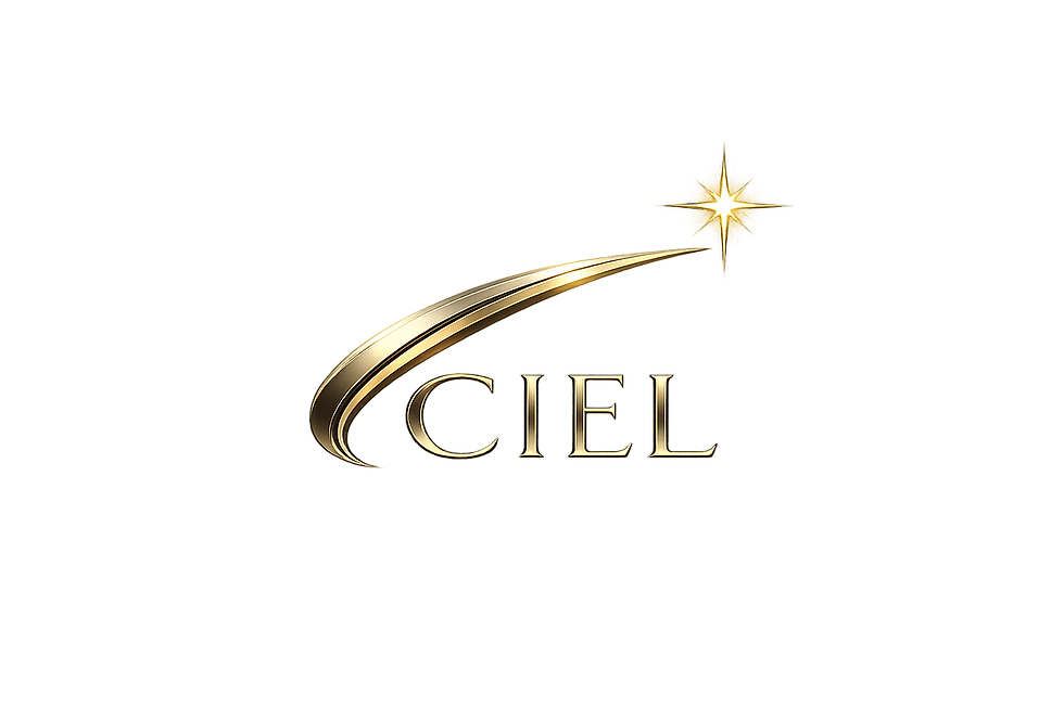 Elegant gold CIEL logo with star.png