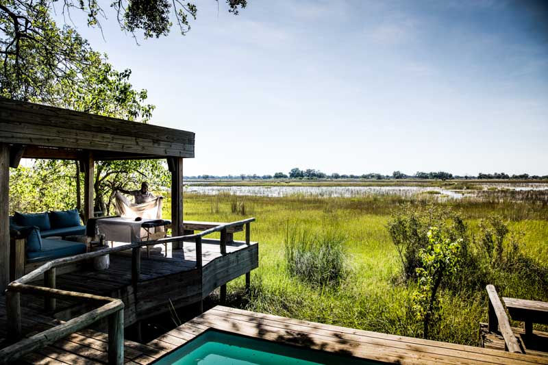 Pool and Deck, Vumbura Plains, Okavango Delta, Botswana