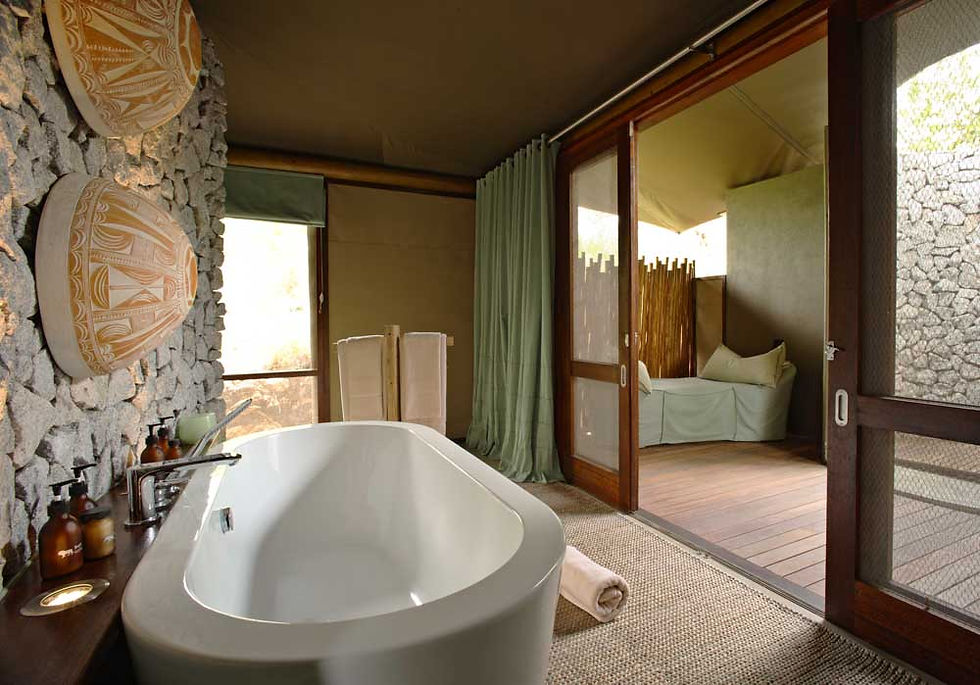 Ngala Tented Camp, Timbavati, Bathroom