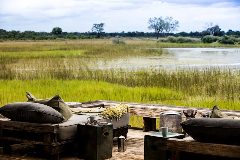 Deck, Vumbura Plains, Okavango Delta, Botswana
