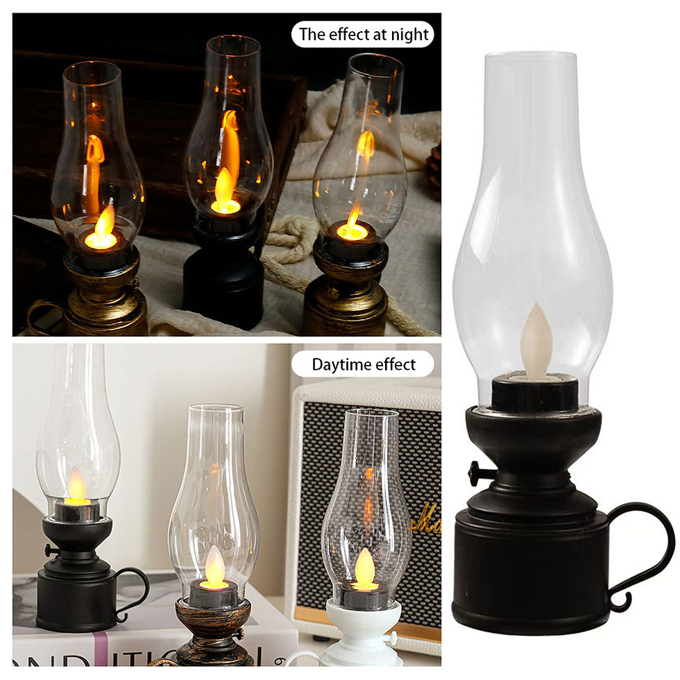 Miniatura: Luminária Decorativa LED Estilo Lampião Vintage