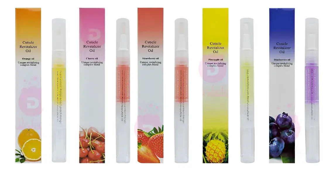 Kit 5 Óleos Hidratantes de Cutícula Tratamento Revitalizante Caneta 5ml