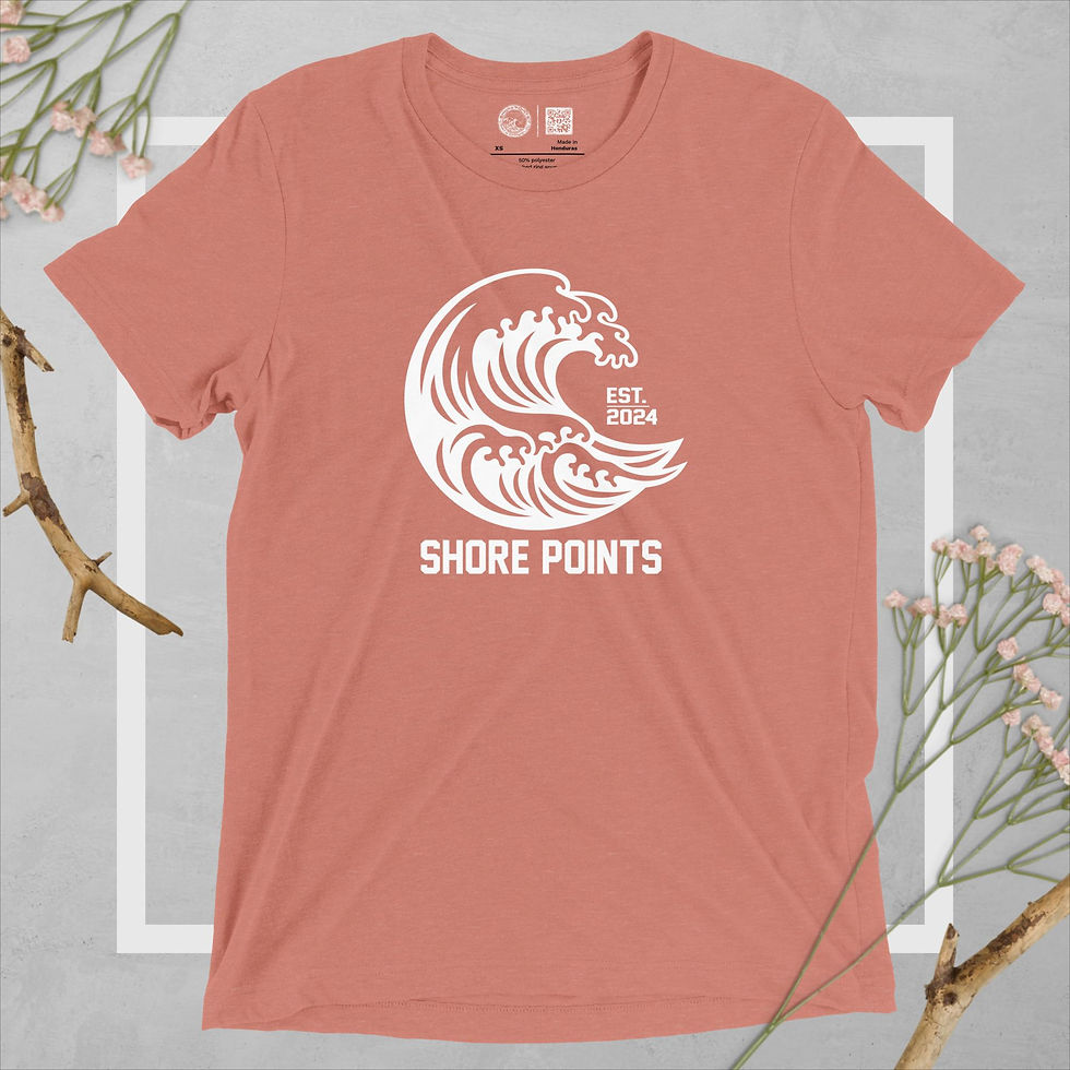 Thumbnail: Shore Points Logo - Tri-Blend T-Shirt