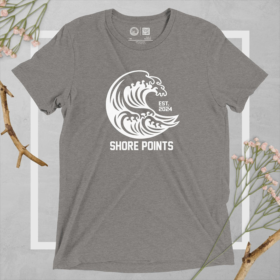 Thumbnail: Shore Points Logo - Tri-Blend T-Shirt
