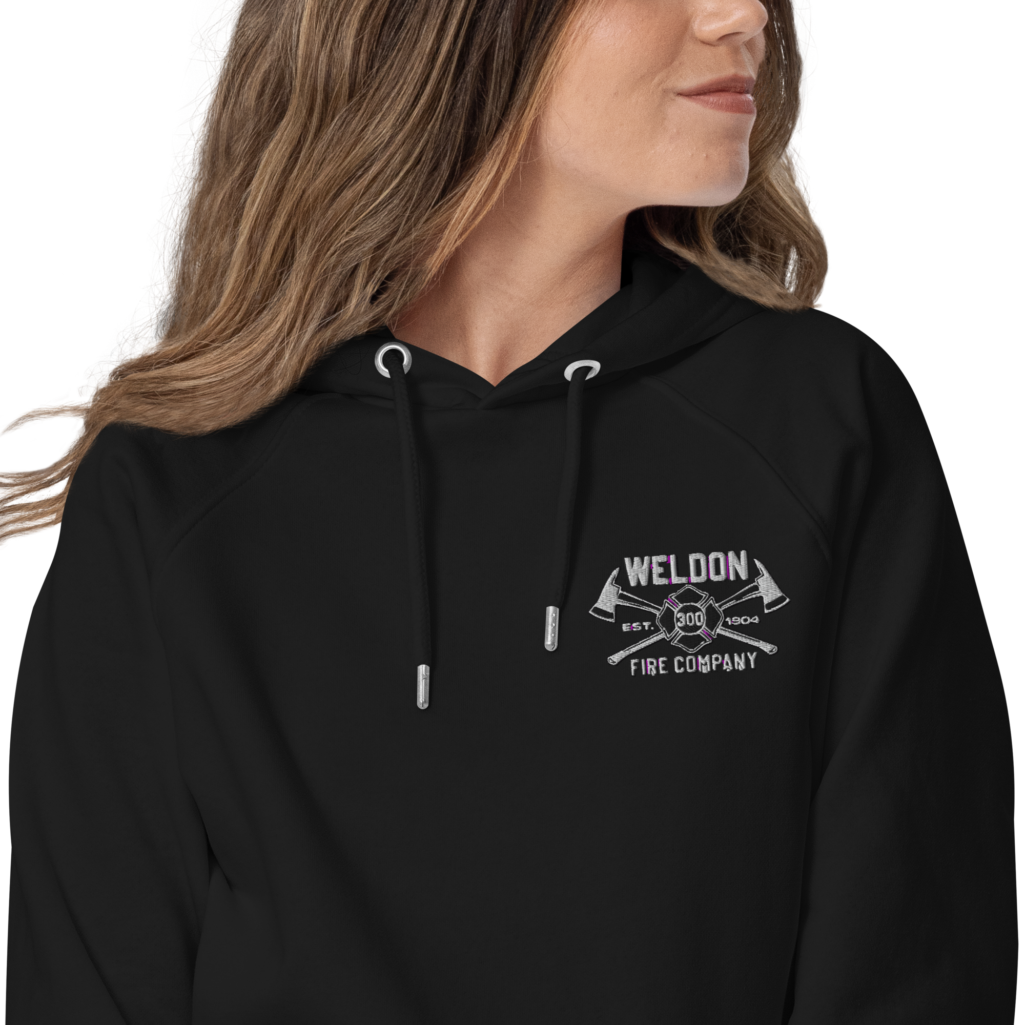 Weldon Fire Company - Black Embroidered Hoodie