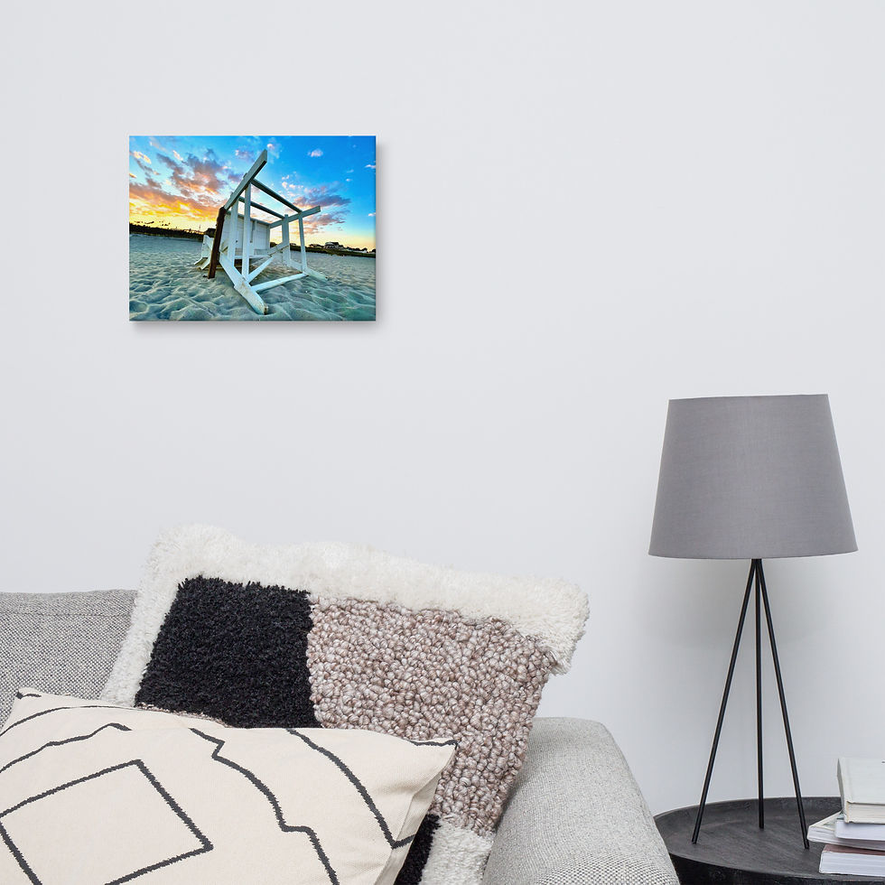 Thumbnail: Best Place at the Shore (Ocean Beach 4) - Canvas Print - Photo by Steve Messina