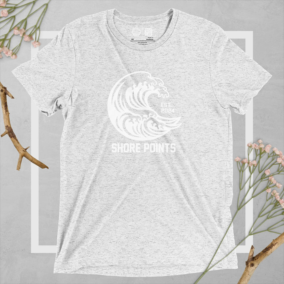 Thumbnail: Shore Points Logo - Tri-Blend T-Shirt