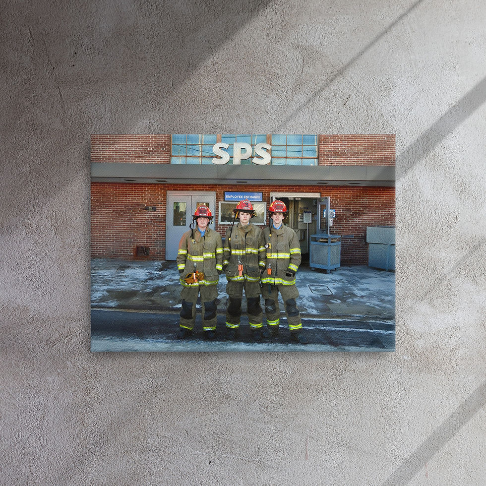 Thumbnail: SPS Junior Firefighters - Thin Canvas Print