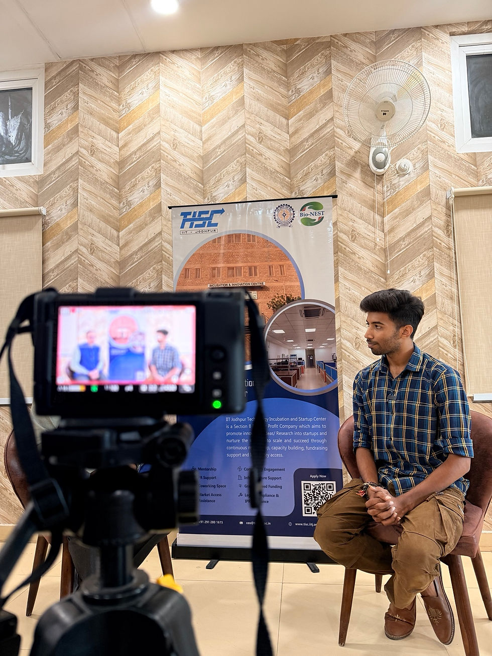 Behind the scenes of the SIN Official Podcast recording at TISC, IIT Jodhpur.