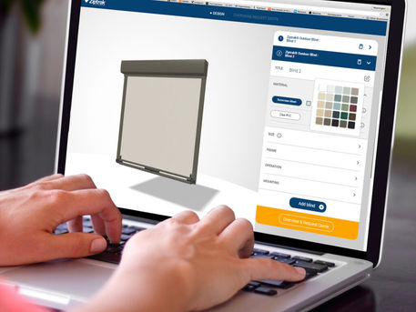 Ziptrak® designs your blinds.