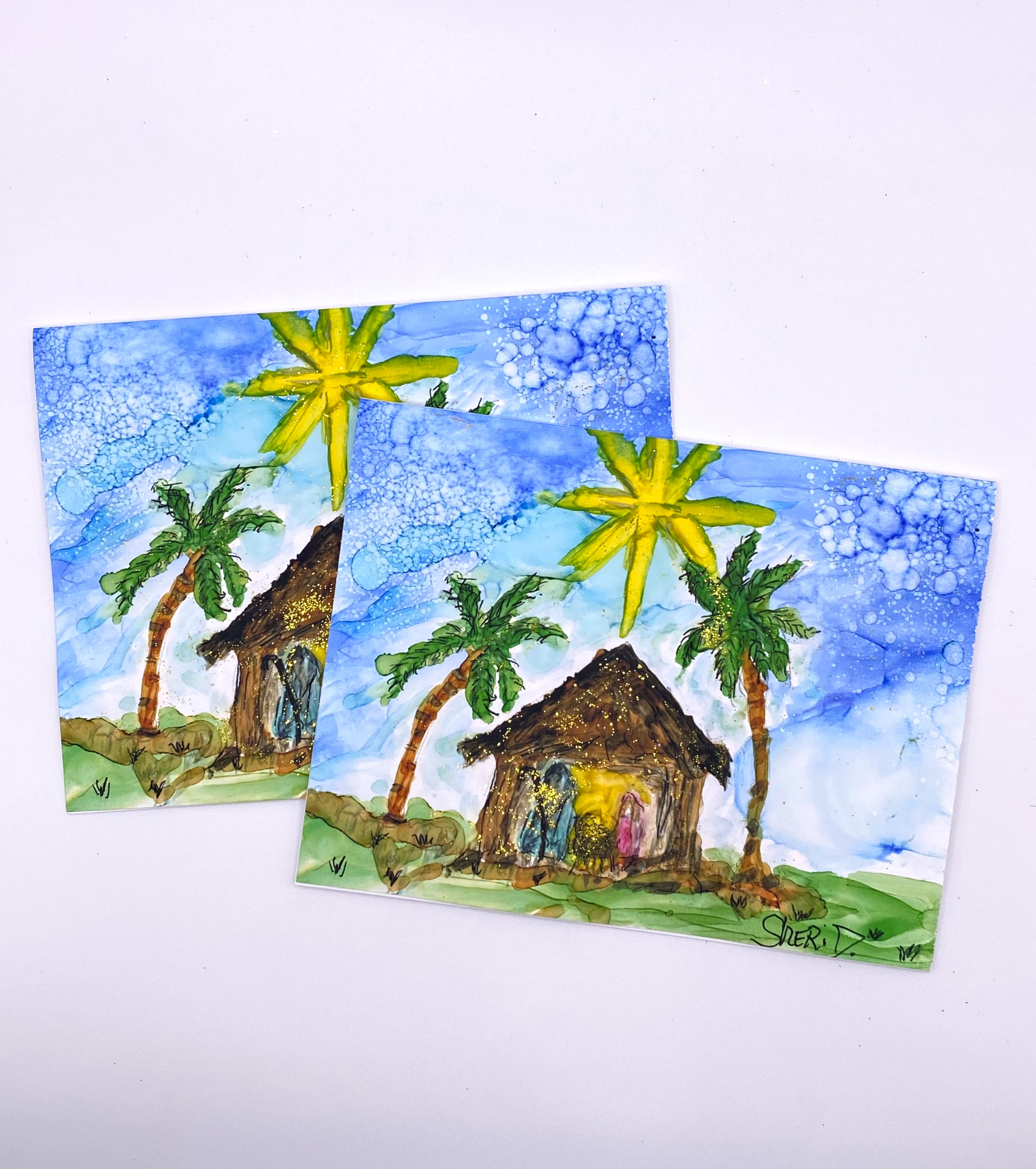 Nativity Scene - Holiday Card Set of 4