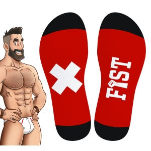 Miniature : Chaussettes Hautes HANKY FIST SneakXX Rouge