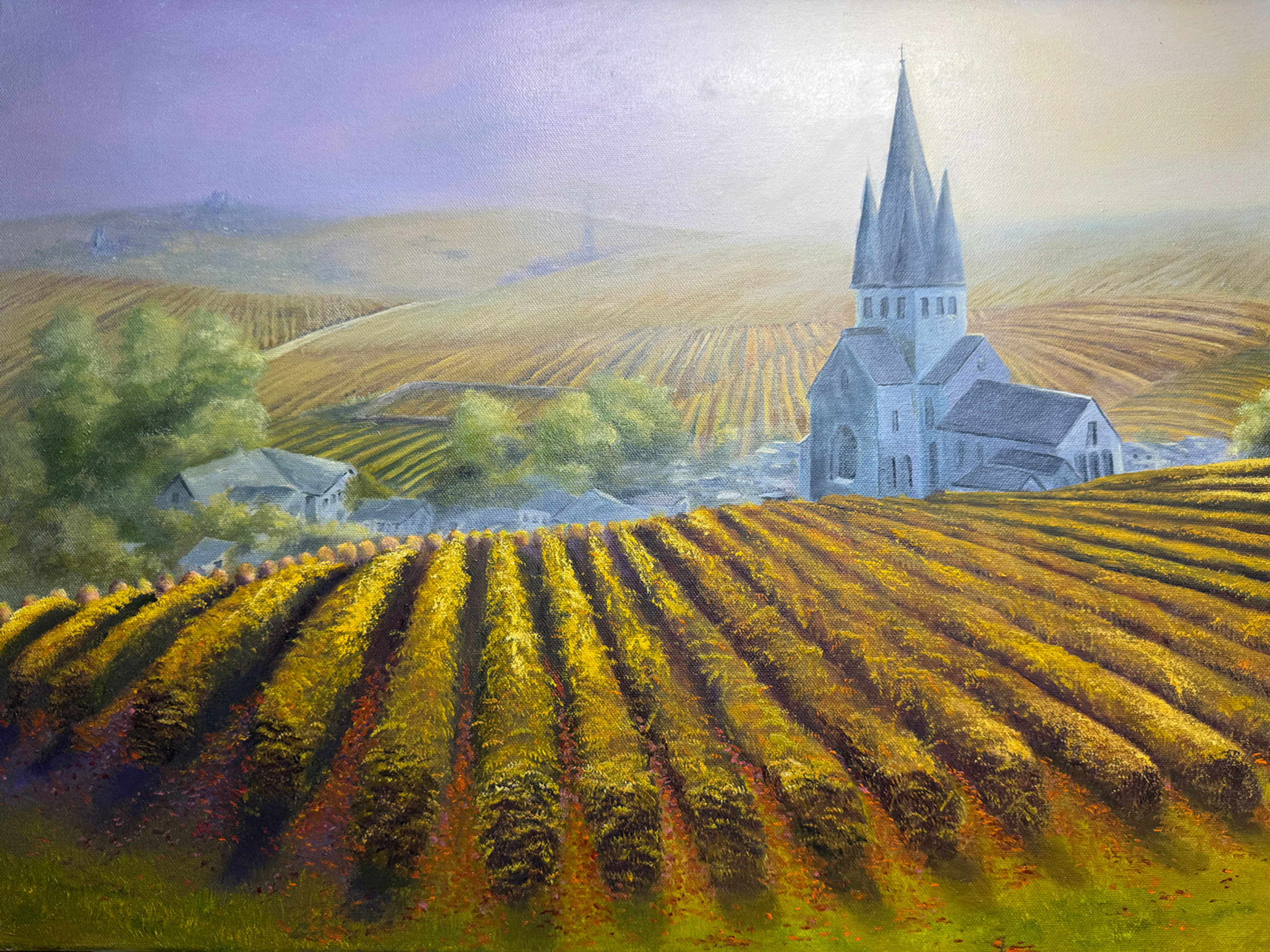 Misty morning, Ville-Dommange en Champagne