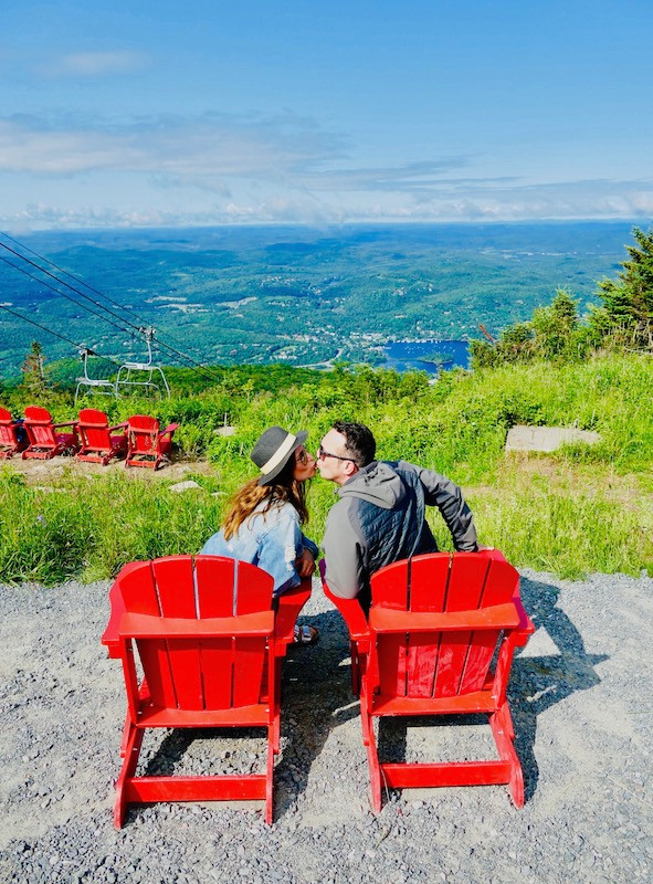 Vue panoramique au sommet de Tremblant