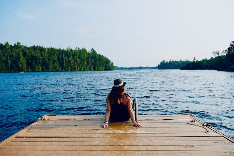 Fin de journée à la Pourvoirie du Lac Blanc