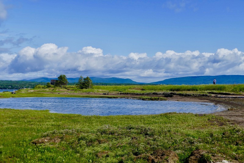 Les lagunes près de Gaspé