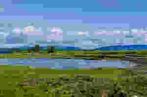 Les lagunes près de Gaspé