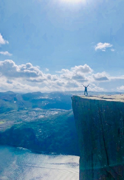 Le rocher Preikestolen en Norvège