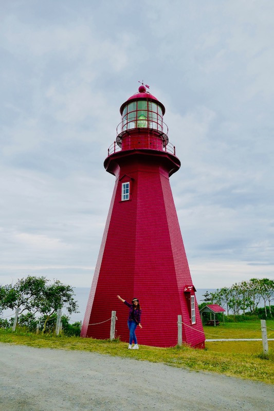 le phare rouge de La Martre en Gaspésie
