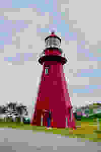 le phare rouge de La Martre en Gaspésie