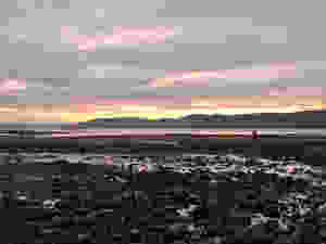Coucher de soleil baie des ha ha à Saguenay
