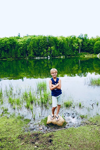 Le lac du parc omega