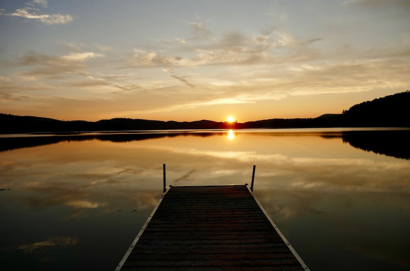 Coucher du soleil sur le Lac Tremblant