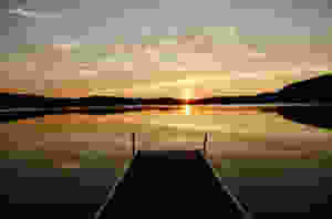 Coucher du soleil sur le Lac Tremblant