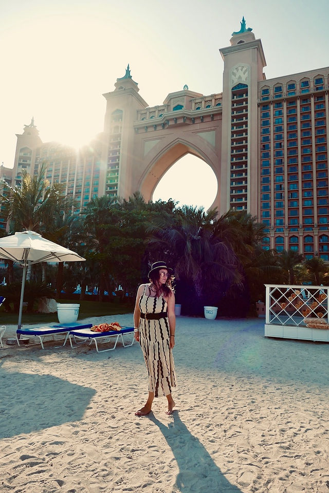 Plage de l'hôtel Atlantis Dubaï