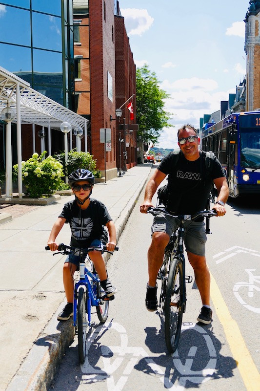 Balade à vélo à Québec