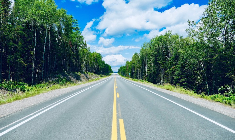 Sur la route 155 vers Saint-Félicien