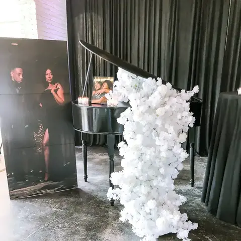 Piano Shell with decor by Melanie Young