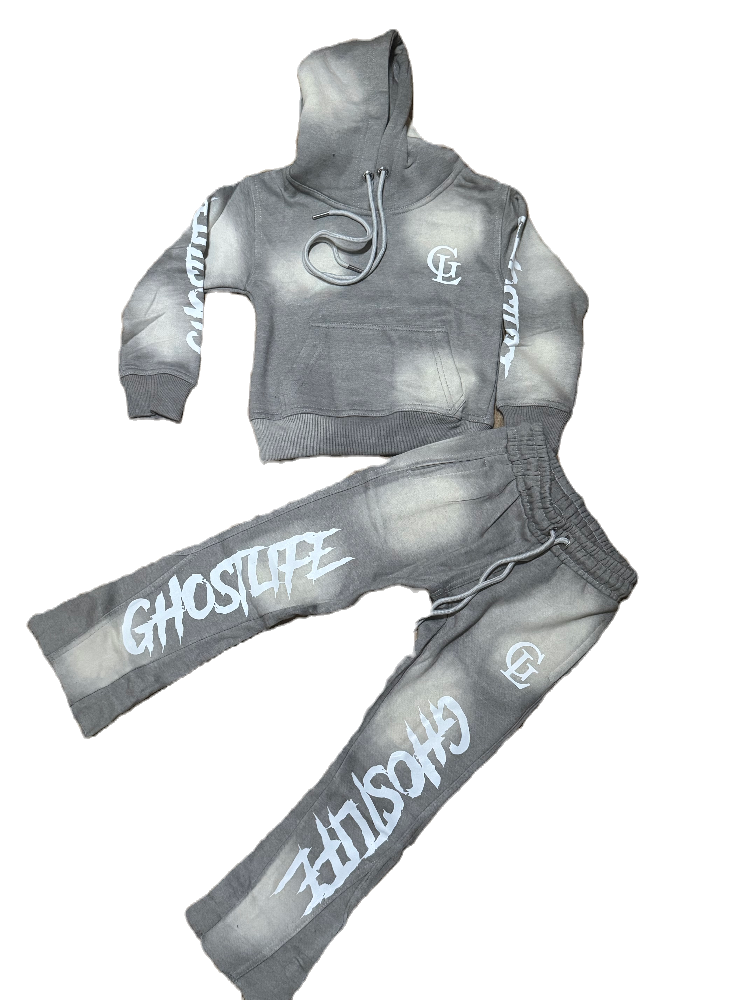KIDS PAPER CHASERS EDITION SWEATSUITS (GREY)