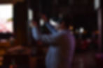 A man using the VR goggles.