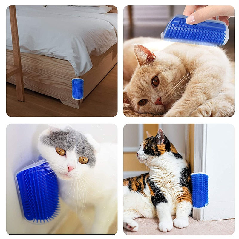 Thumbnail: Massage Pet Cat Brush Corner Scrape Hair Removal Beauty Clean Corner Brush Remov