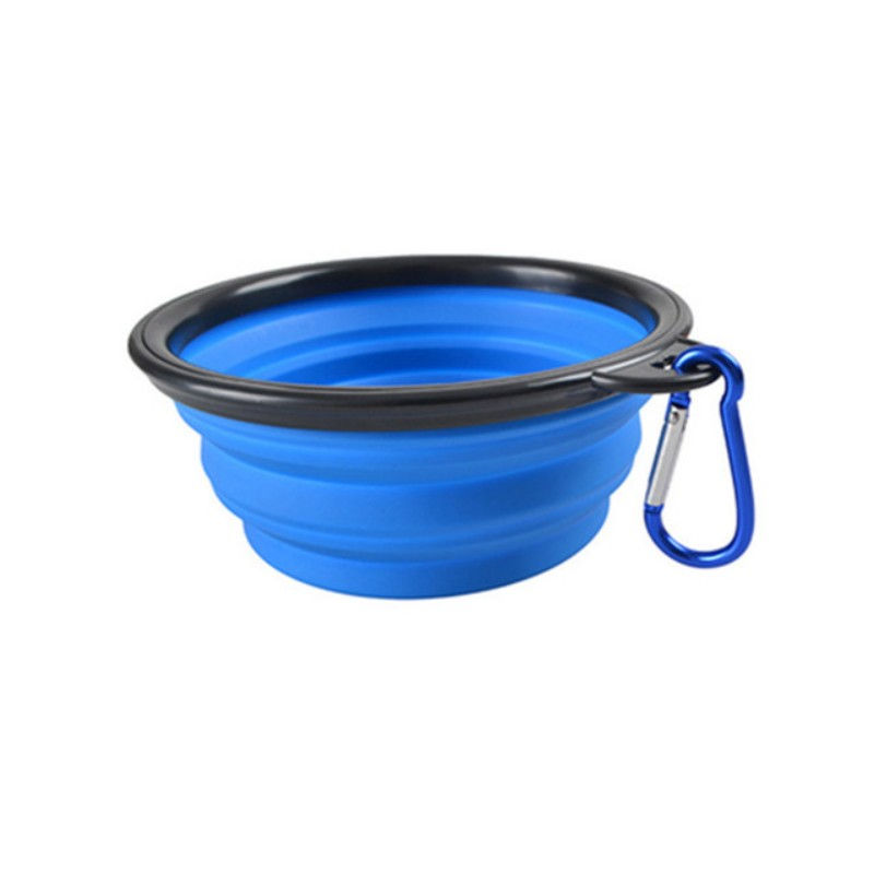 Thumbnail: Portable Pet Food Bowl  Durable TPR Bowl  Cat and Dog Food Pet Silicone Collapsi