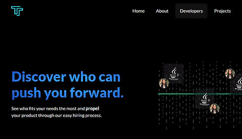 Team Tomorrow website built by students.