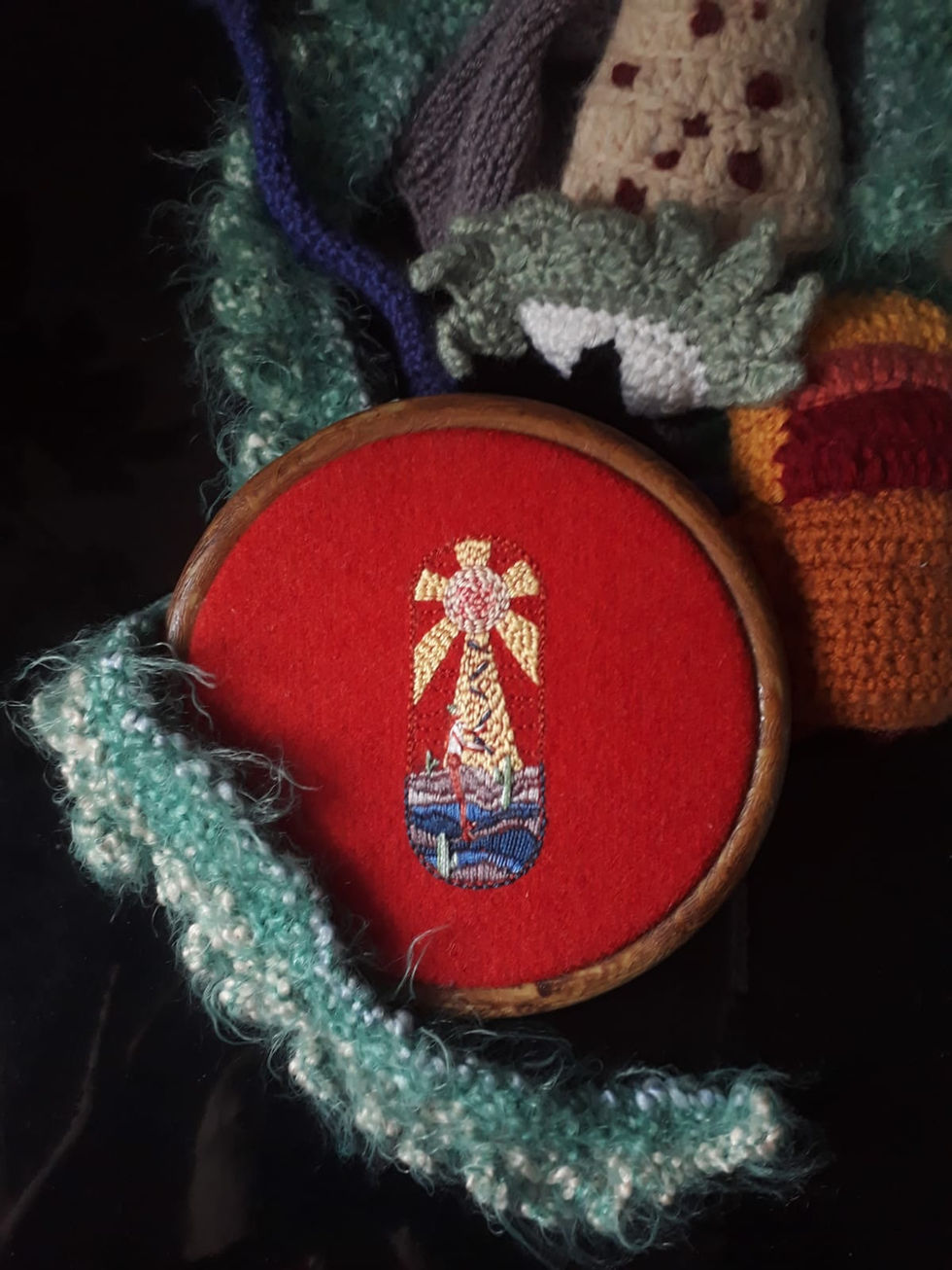Embroidery works