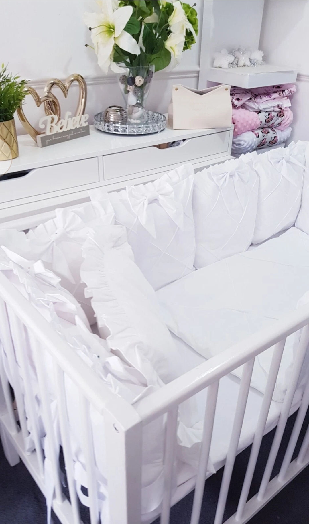 Luxury Quilted Cot Bedding Set
