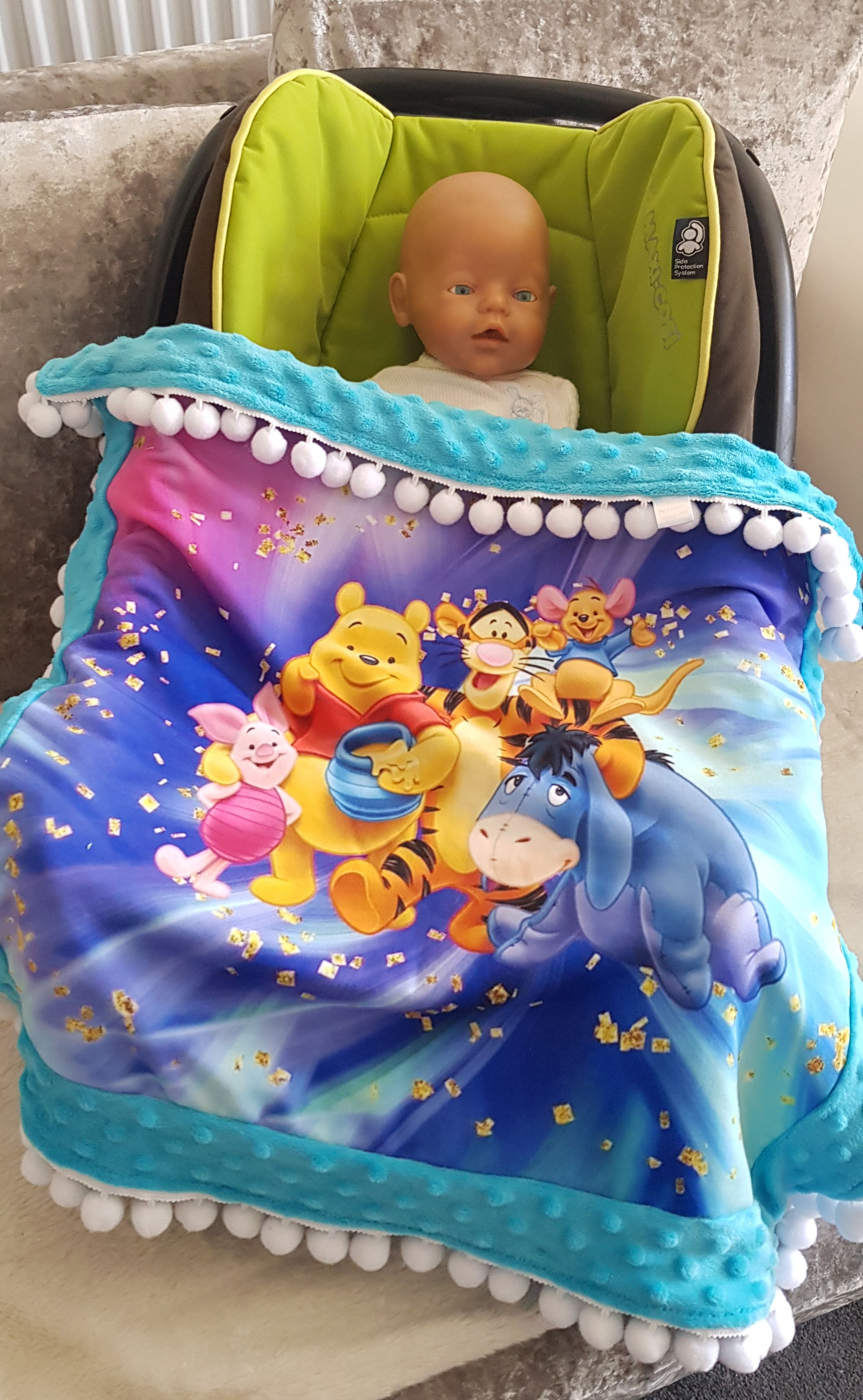 Blanket Winnie the Pooh Turquoise