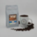 Thumbnail: Hazelnut coffee beans in bag and mug
